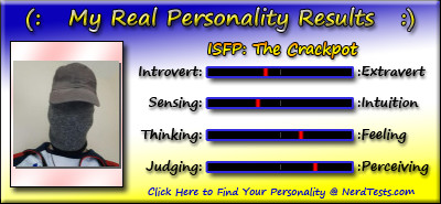 Take the fun personality test @ NerdTests.com.  Click here!